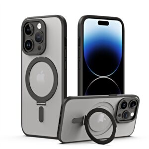 iPhone 15 - Magsafe Stand Etui schwarz matt