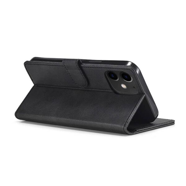 iPhone 13 Mini - Etui portefeuille LC.IMEEKE avec 2 emplacements pour cartes & fermeture magnétique, noir – Image 4