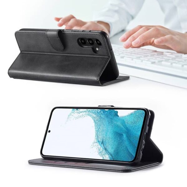 Samsung Galaxy S21 Ultra - LC.IMEEKE Wallet case with 3 card slots & magnetic closure, black - Image 5