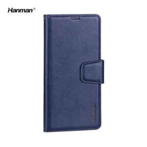 Samsung Galaxy A54 5G (2023) - Hanman Mill Flip Case mit 3 Kartenfächern, dunkelblau