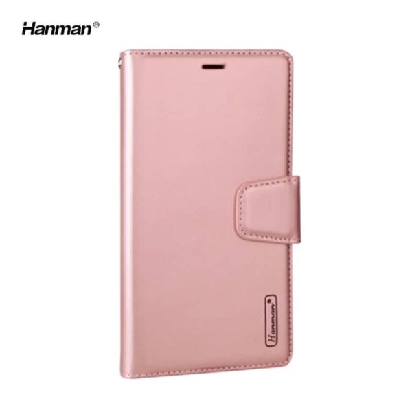 Samsung Galaxy A40 (2019) - Hanman Mill flip case with 3 card slots, rose gold - Image 2