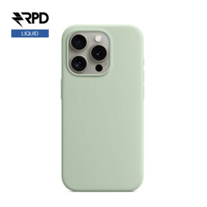 iPhone 15 Pro - Custodia in silicone morbido alla menta, liquido (versione Magsafe)