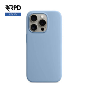 iPhone 15 - Silicone Case winter blue, Liquid (Magsafe-Version)