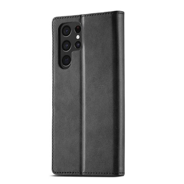 Samsung Galaxy S21 Ultra - LC.IMEEKE Wallet case with 3 card slots & magnetic closure, black - Image 3