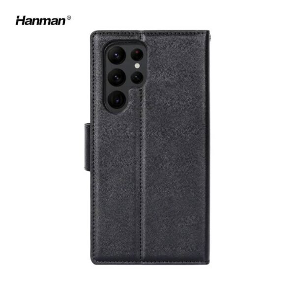 Samsung Galaxy A72 5G - Hanman Mill flip case with 3 card slots, black - Image 4
