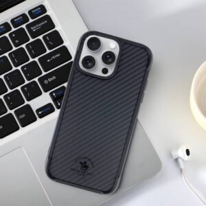 iPhone 16 Pro - Santa Barbara Polo & Racquet Club - Elvis Carbon-Style schwarz