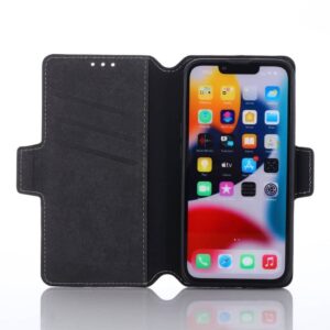 iPhone 7/8/SE 2020/SE 2022- Custodia Flip Muxma con tre slot per carte di credito rosso vino