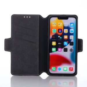 iPhone 7/8/SE 2020/SE 2022- Custodia Flip Muxma con tre slot per carte di credito nero