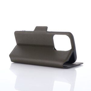 iPhone 7/8/SE 2020/SE 2022- Custodia Flip Muxma con tre slot per carte verde oliva scuro