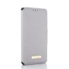 iPhone 15 Pro - Muxma Flip Case mit drei Kartenfächer grau