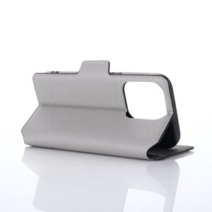iPhone 7/8/SE 2020/SE 2022- Custodia Flip Muxma con tre slot per carte di credito grigio