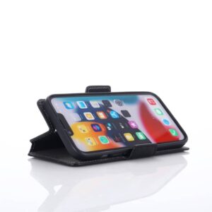iPhone 7/8/SE 2020/SE 2022- Custodia Flip Muxma con tre slot per carte di credito nero