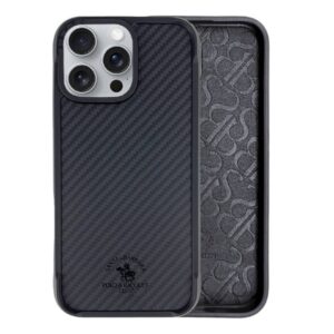 iPhone 16 Pro Max - Santa Barbara Polo & Racquet Club - Elvis Carbon-Style schwarz