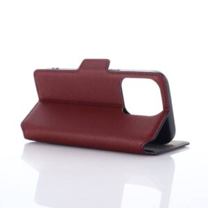 iPhone 7/8/SE 2020/SE 2022- Custodia Flip Muxma con tre slot per carte di credito rosso vino