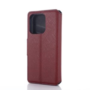 iPhone 7/8/SE 2020/SE 2022- Custodia Flip Muxma con tre slot per carte di credito rosso vino
