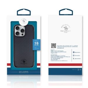 iPhone 16 Pro - Santa Barbara Polo & Racquet Club - Elvis Carbon-Style schwarz