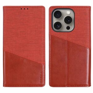 iPhone 16 Pro - Muxma zwei Kartenfächer Flip Case rot