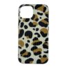 iPhone 13/14 - Motif léopard avec structure rainurée