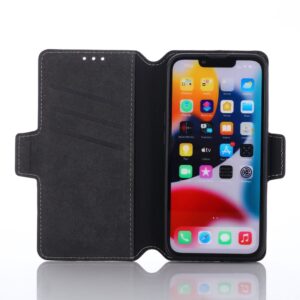 iPhone 7/8/SE 2020/SE 2022- Custodia Flip Muxma con tre slot per carte verde oliva scuro