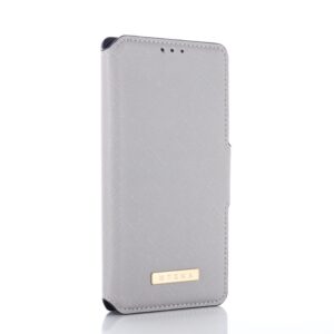 iPhone 7/8/SE 2020/SE 2022- Custodia Flip Muxma con tre slot per carte di credito grigio