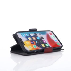 iPhone 7/8/SE 2020/SE 2022- Custodia Flip Muxma con tre slot per carte di credito rosso vino