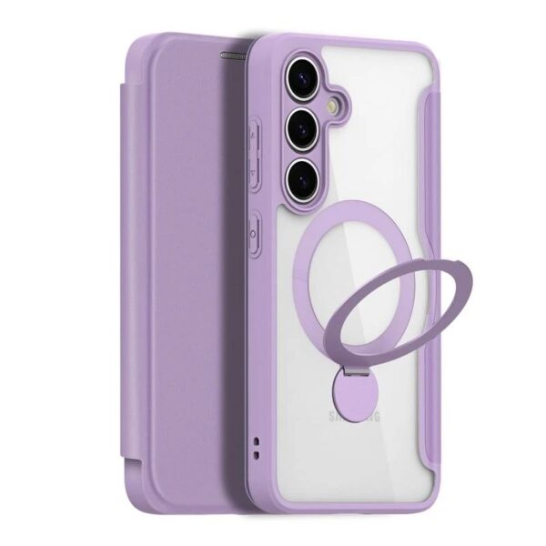 Samsung Galaxy S25 Ultra - Dux Skin X Pro Series con supporto ad anello a 360 gradi, viola