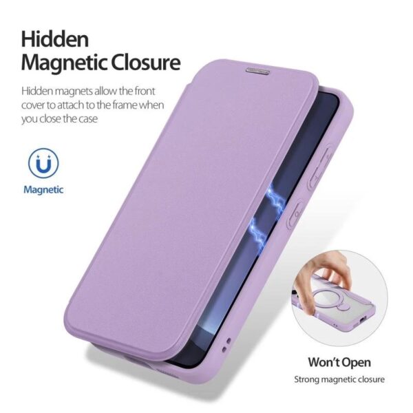 Samsung Galaxy S25 Ultra - Dux Skin X Pro Series con supporto ad anello a 360 gradi, viola - immagine 5