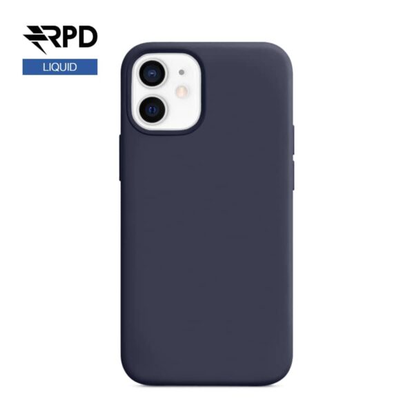 iPhone 12 / 12 Pro - Silicone Case Deep Navy (bleu foncé), Liquid (version Magsafe)