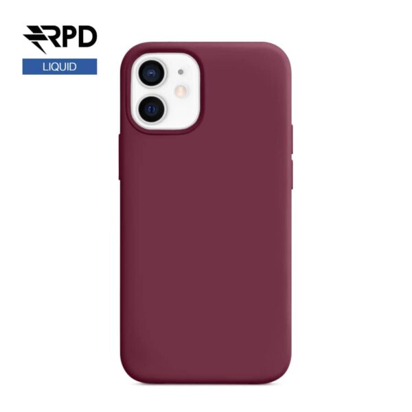 iPhone 12 / 12 Pro - Étui silicone Plum (pourpre), Liquid (version Magsafe)