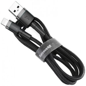 Baseus Câble de charge Lightning vers USB-A - Câble Cafule 300cm, noir