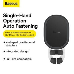 Baseus - Stable Gravitational - Car Mount (Ventilation) Black (SUWX020001)