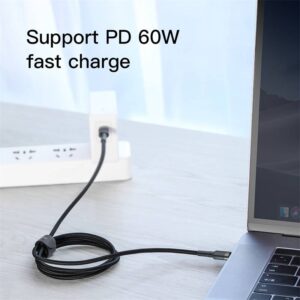 Baseus - Cafule - Type-C PD2.0 60W fast charging cable, 2m, gray + black (CATKLF-HG1)