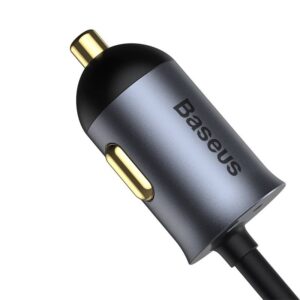 Baseus - Share Together PPS - Caricatore rapido multiplo per auto, 120W 2U+2C, grigio (CCBT-A0G)