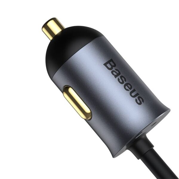 Baseus - Share Together PPS - Caricatore rapido multiplo per auto, 120W 2U+2C, grigio (CCBT-A0G) - immagine 7