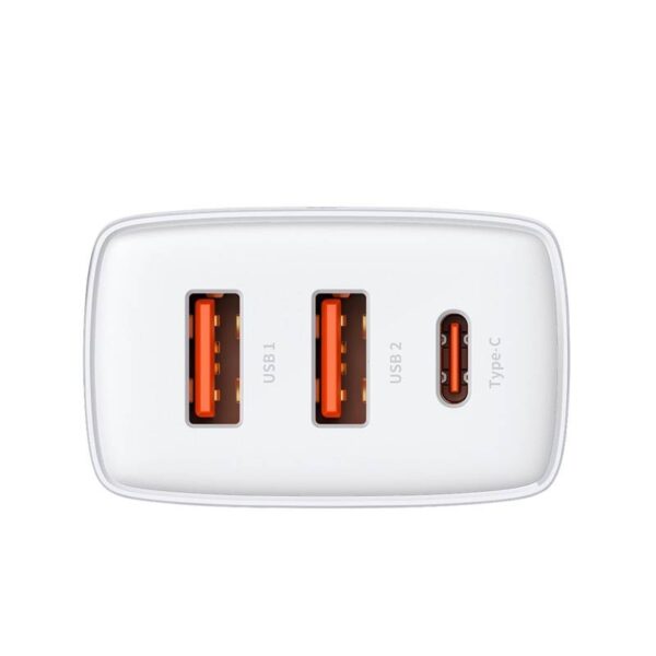 Baseus - Compact - Schnellladegerät 2U+C, 30W EU, Weiss (CCXJ-E02) – Bild 9