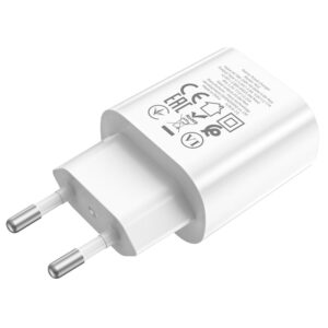 Hoco PD25W Charger (N22) - Hoco Ladestecker, Schnellladegerät aus Kunststoff, weiss