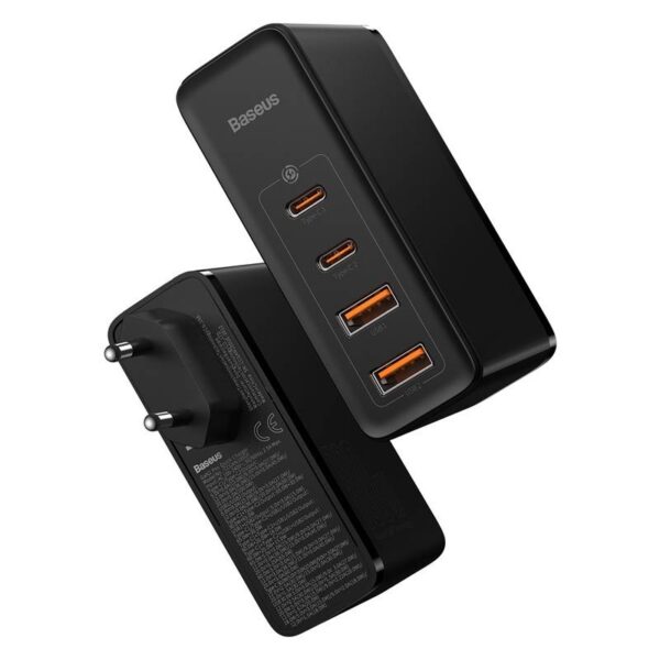 Baseus - GaN2 Pro - Fast charger 2C+2U, 100W EU, Black (CCGAN2P-L01)