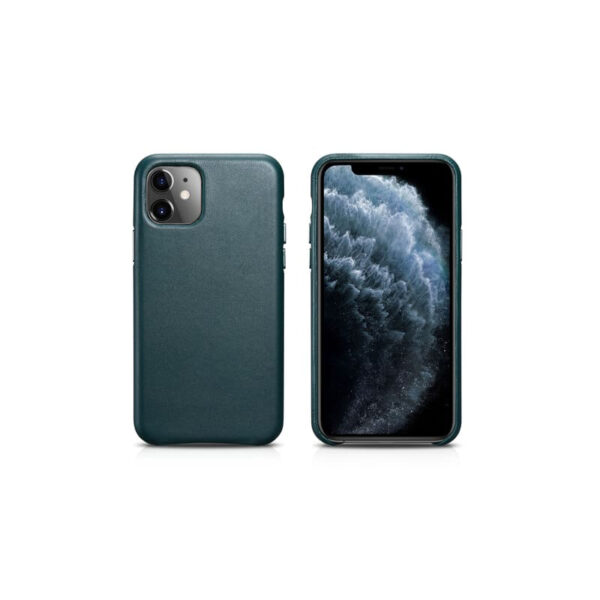 iPhone 11 Pro - iCarer Echtleder Olive Grün Backcase (RIX1120-GN)