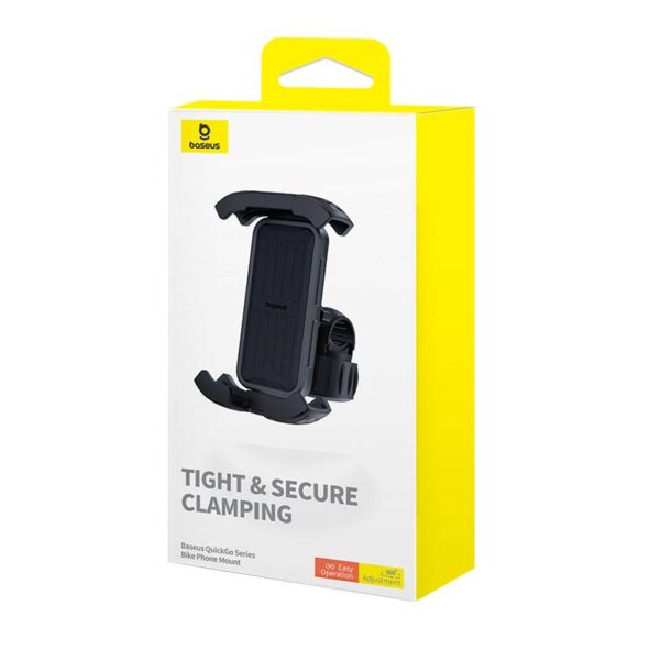 Baseus Serie QuickGo - Porta cellulare per bicicletta, nero (C40561500113-00) - immagine 6