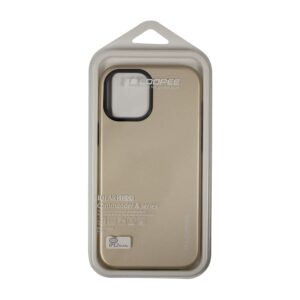 iPhone 12 Pro Max - Custodia posteriore Loopee, robusta con protezione esterna, oro