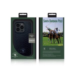 iPhone 13 Pro Max - Santa Barbara Polo & Racquet Club Knight Case, Noir