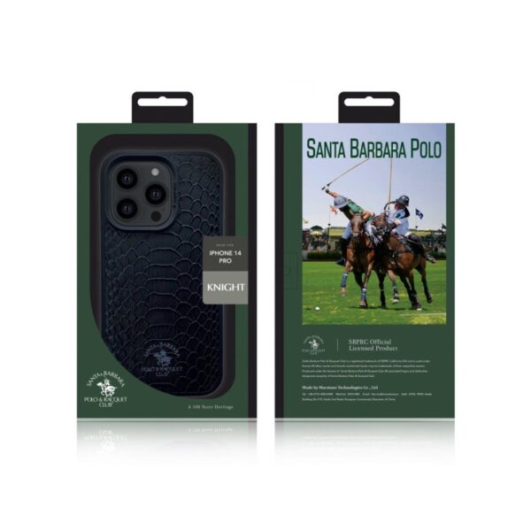 iPhone 13 Pro Max - Santa Barbara Polo & Racquet Club Knight Case, Black - Image 3