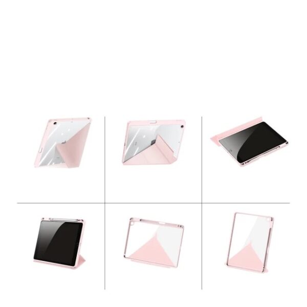 iPad 7/8/9 10.2 - Dux Ducis Magi Series, aufstellbares Flip-Etui, pink – Bild 7