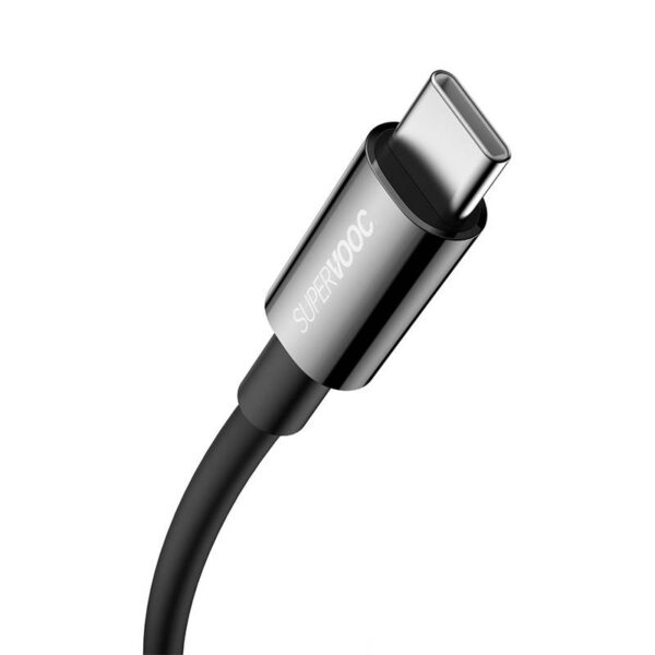 Baseus - Serie Superior (SUPERVOOC) - Cavo di ricarica rapida da USB a Tipo-C, 65W 1m, nero (CAYS000901) - immagine 4