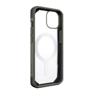 iPhone 14 - Raptic Secure Backcase, robusta custodia in plastica, verde