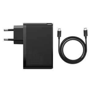 Baseus - GaN2 Pro - Fast charger 2C+2U, 100W EU, Black (CCGAN2P-L01)