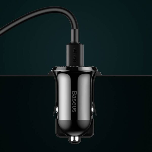 Baseus - Grain Pro - Car charger (Dual USB 4.8A), Black (CCALLP-01) - Image 9