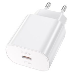 Hoco PD25W Charger (N22) - Hoco Ladestecker, Schnellladegerät aus Kunststoff, weiss