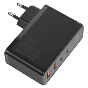 Baseus - GaN2 Pro - Fast charger 2C+2U, 100W EU, Black (CCGAN2P-L01)