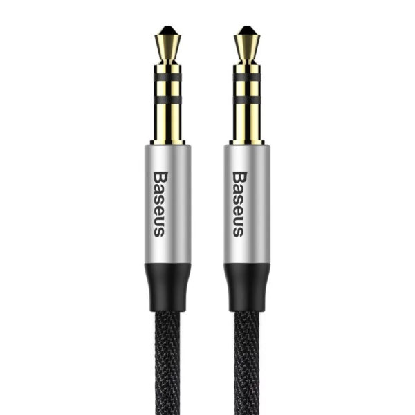 Baseus - Yiven - Audio cable (AUX to AUX), 1m, silver+black (CAM30-BS1)